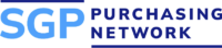 Logo for SGP Purchasing Network with "SGP" in large blue letters and "Purchasing Network" in smaller dark blue text to the right.